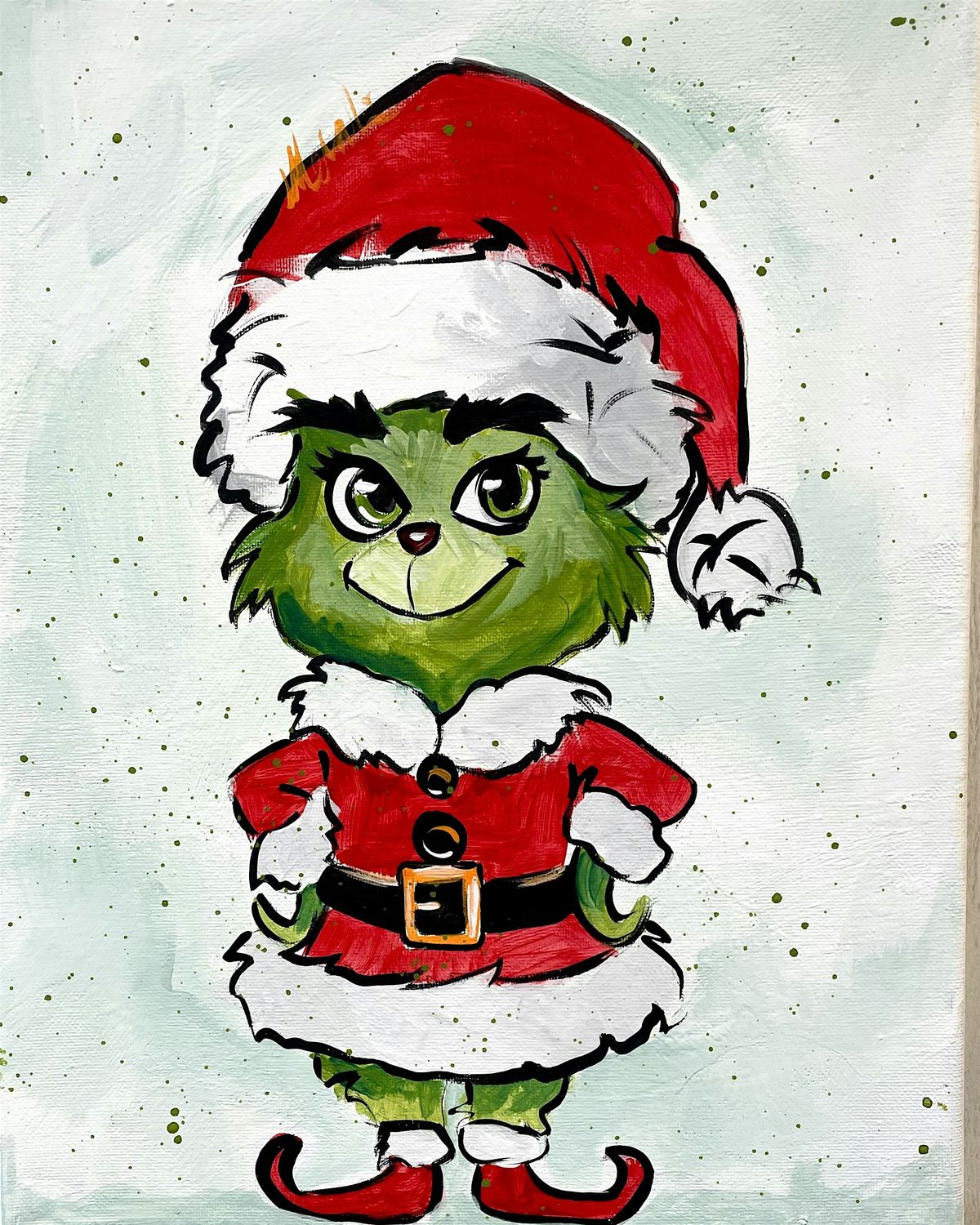 Mali's Art Studio Festive Paint Morning - Mr Grinch