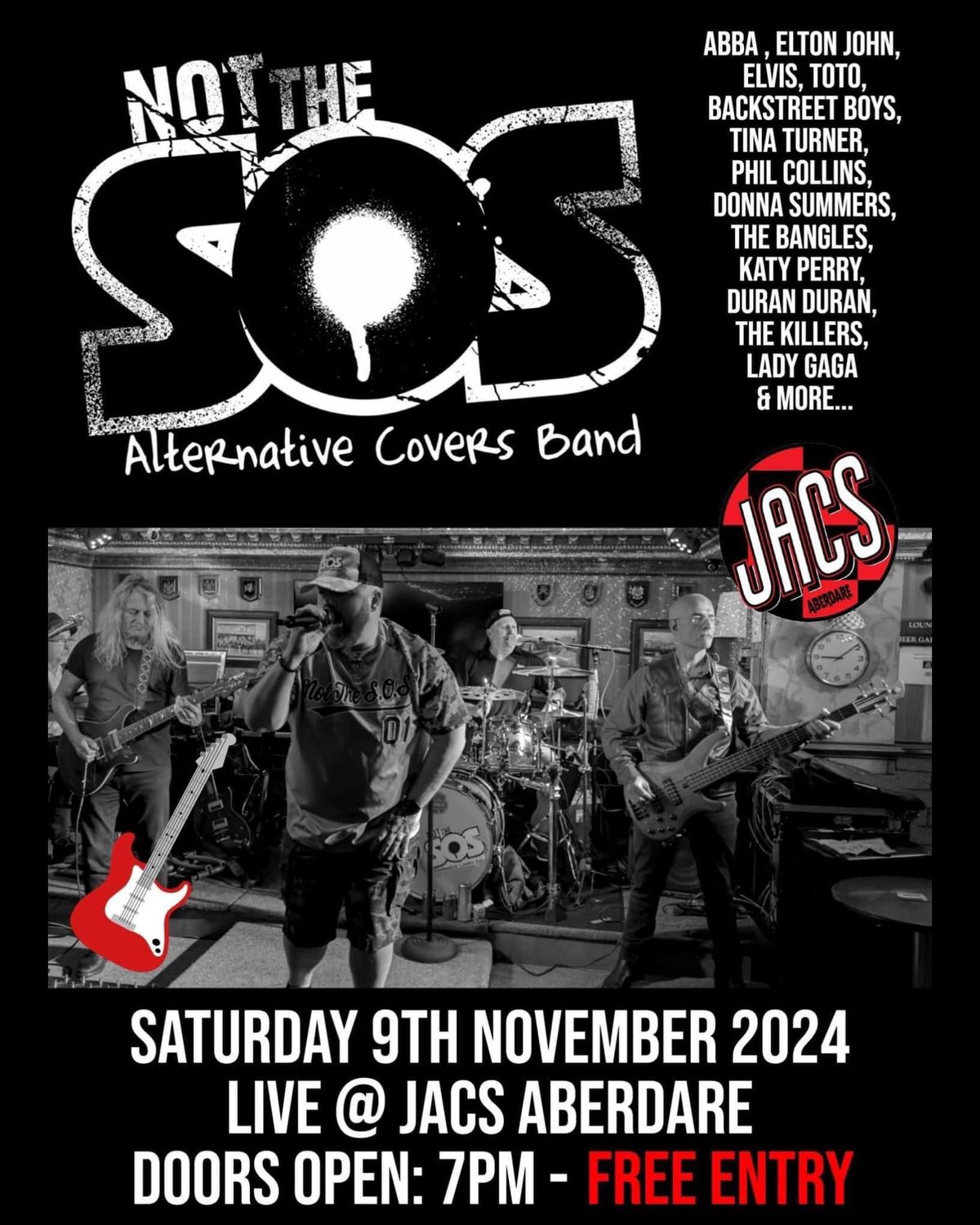 Not The S.O.S (Alt Rock\/Pop Cover Band) @ Jacs Aberdare