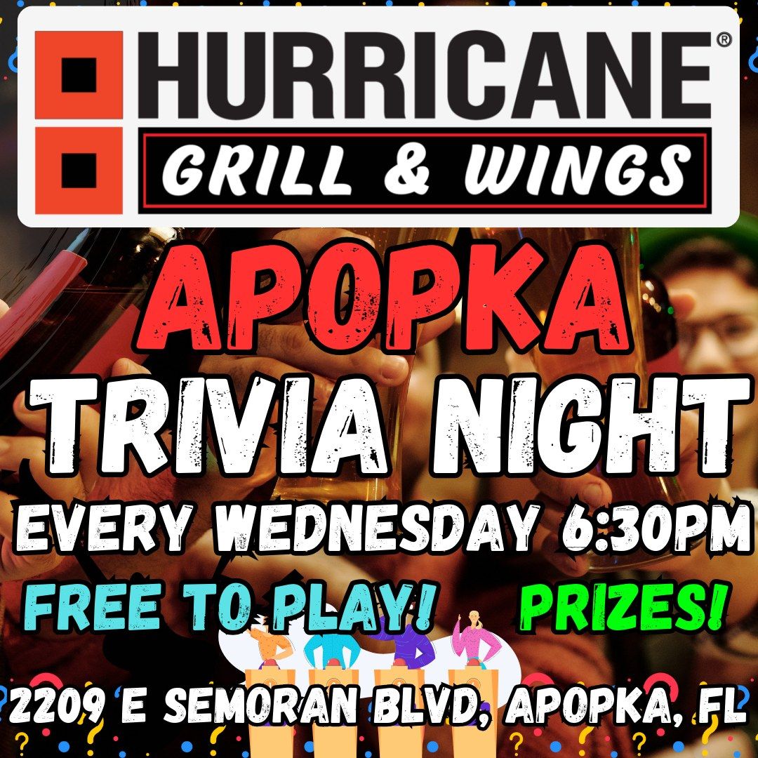 Trivia Night @ Hurricane Grill & Wings Apopka