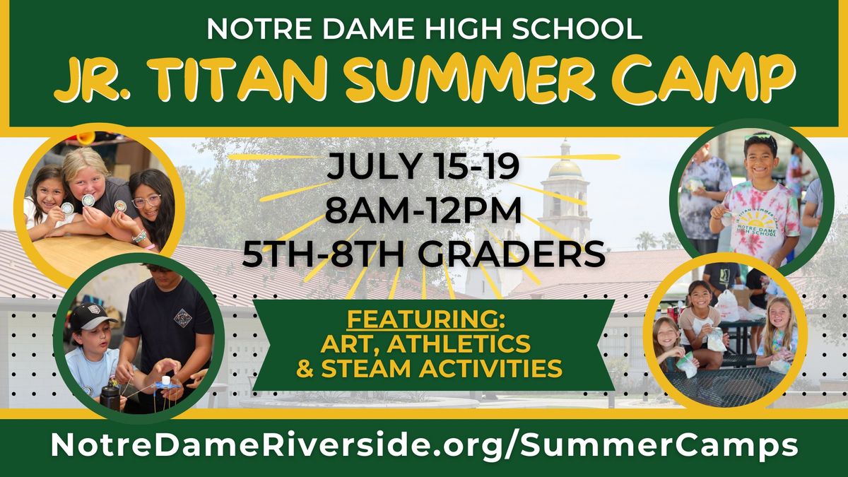 Jr. Titan Summer Camp for 5th-8th Graders
