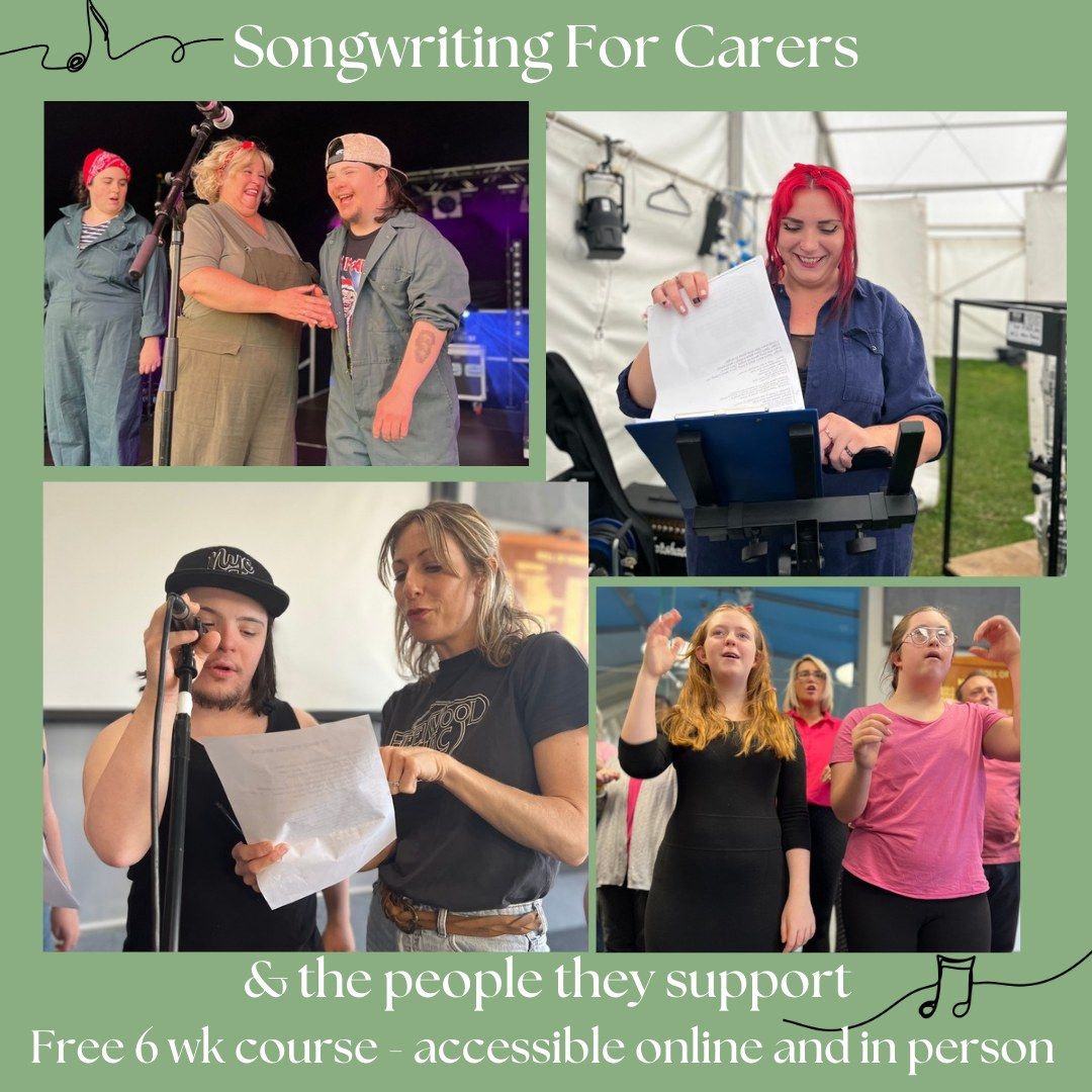 6 Week Songwriting for Carers course