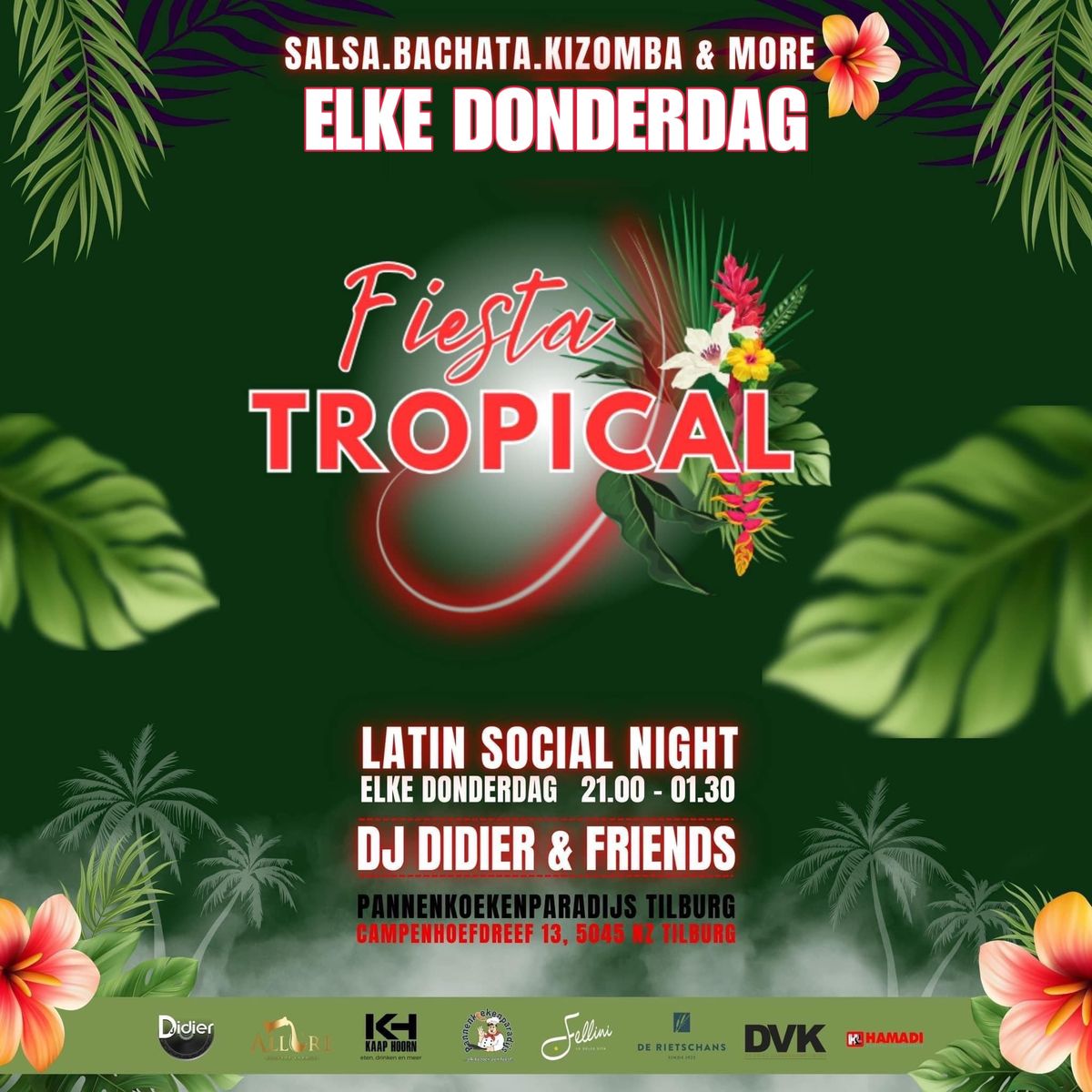 Fiesta Tropical Tilburg Elke Donderdag \ud83c\udf34 \/ Do. 21 Nov 