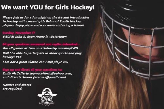 BYHA Girls Skate & Intro to Hockey!