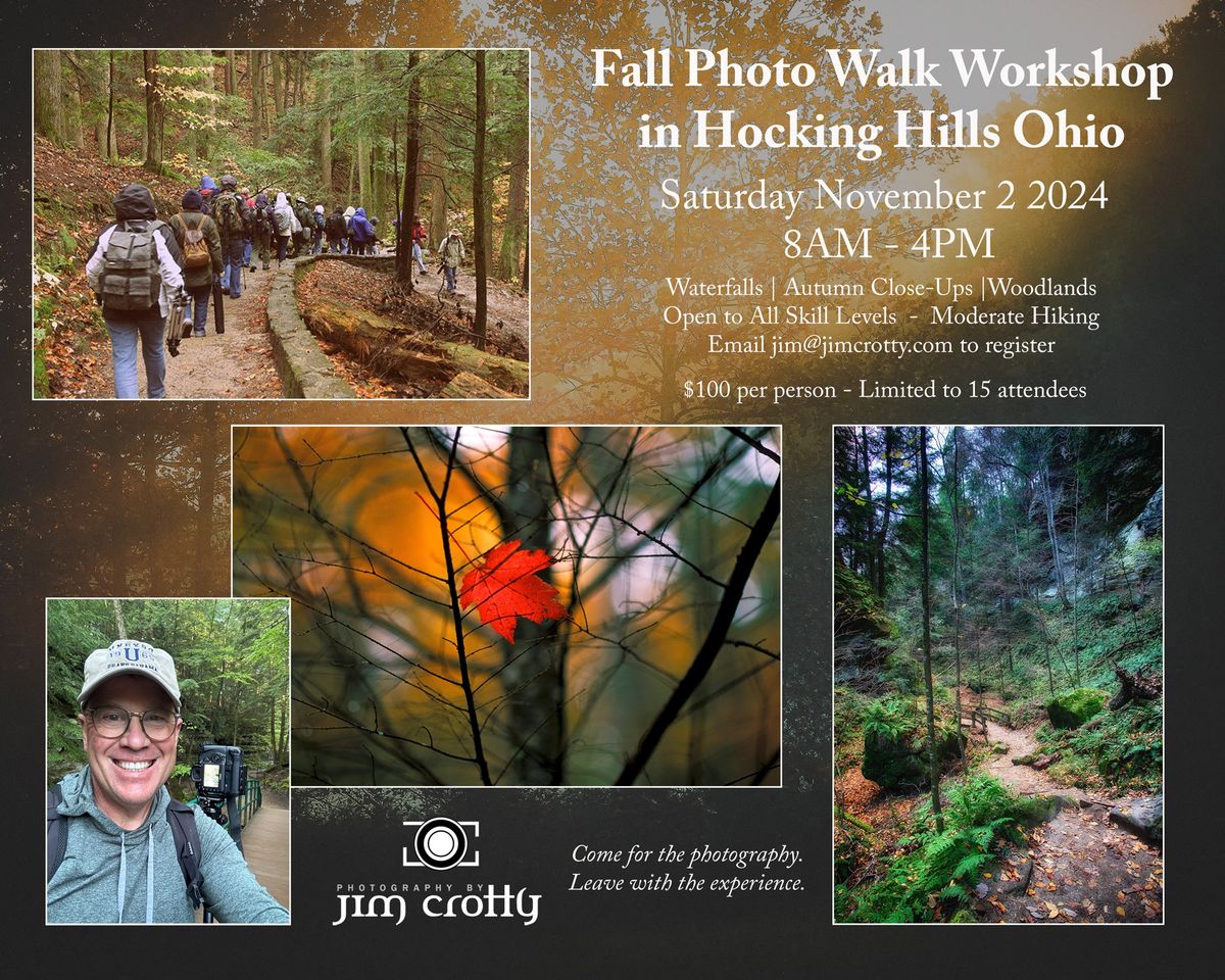 Fall Photo Walk Workshop in Hocking Hills Ohio