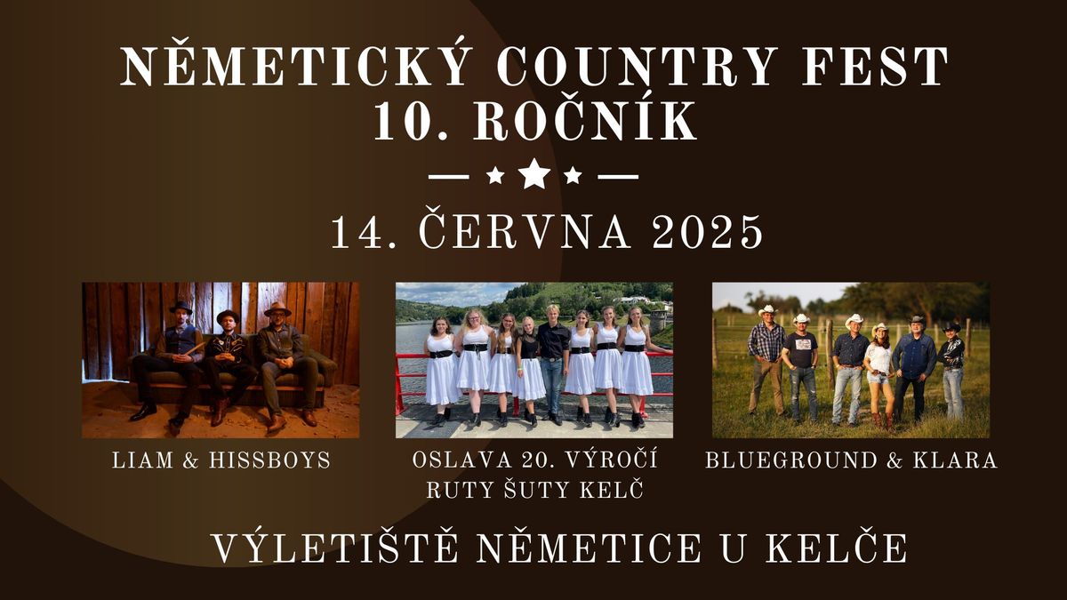 N\u011bmetick\u00fd country fest 2025: Oslava 20. v\u00fdro\u010d\u00ed tane\u010dn\u00ed skupiny Ruty \u0160uty Kel\u010d