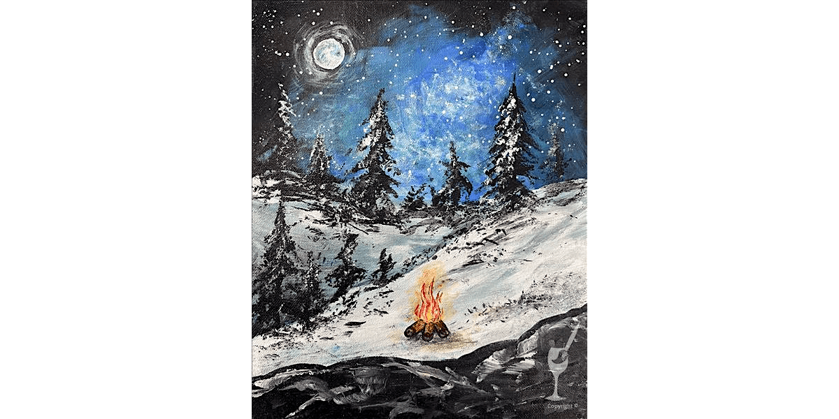 Winter Camping Night - Paint and Sip in Denver | Classpop!\u2122