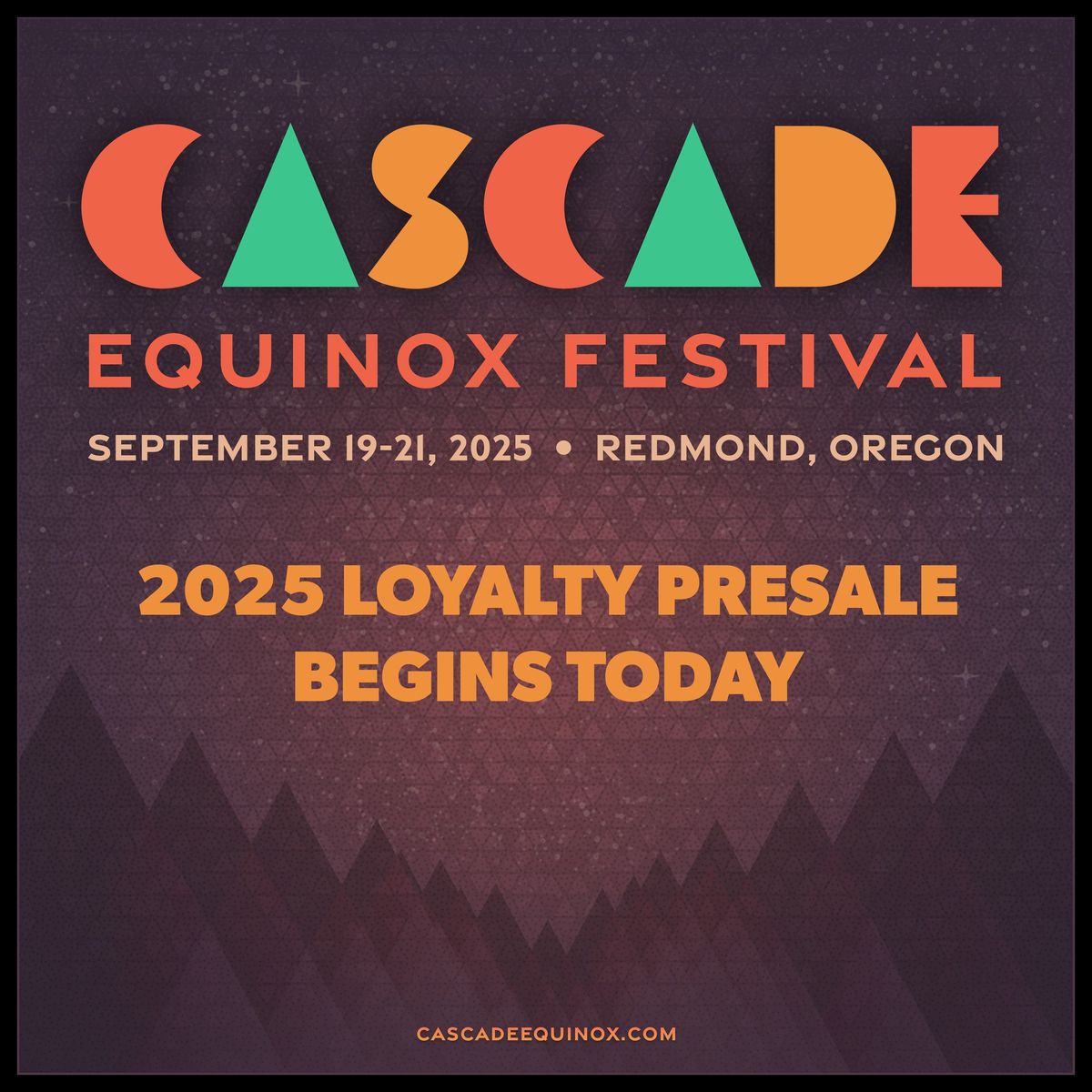 Cascade Equinox Festival 2025 \ud83c\udf19