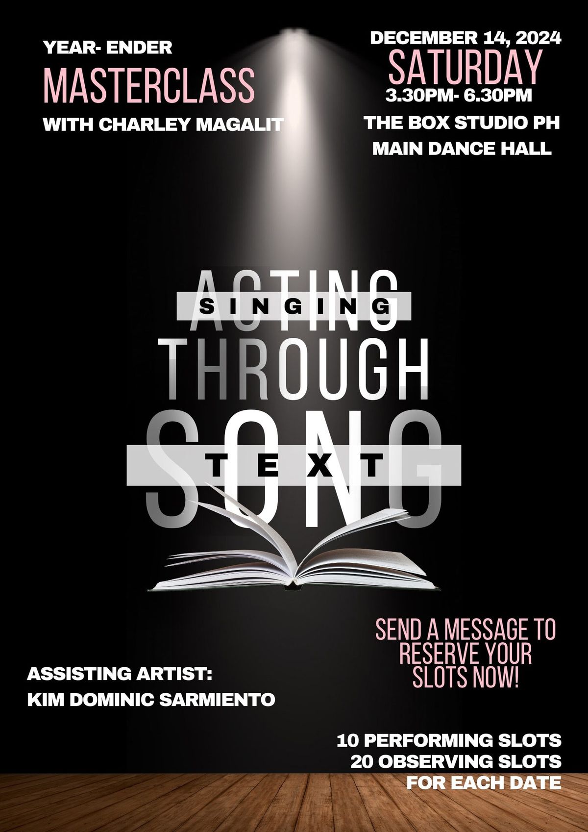 Acting Through Song\/ Singing Through Text Masterclass