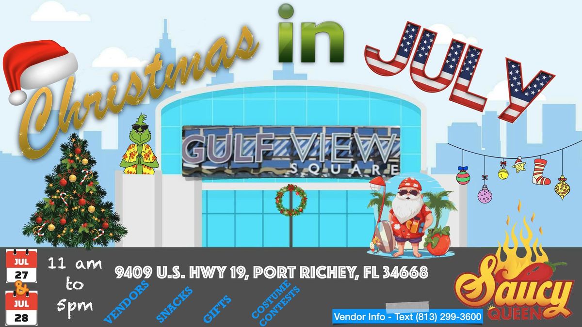 GulfView Square Mall Christmas in July 2024