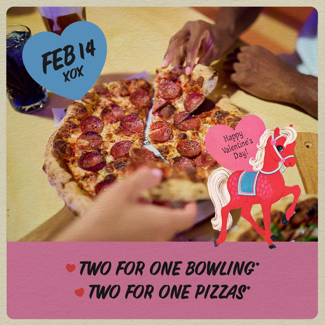 2FOR1 BOWLING & PIZZAS (QLD VENUE ONLY)