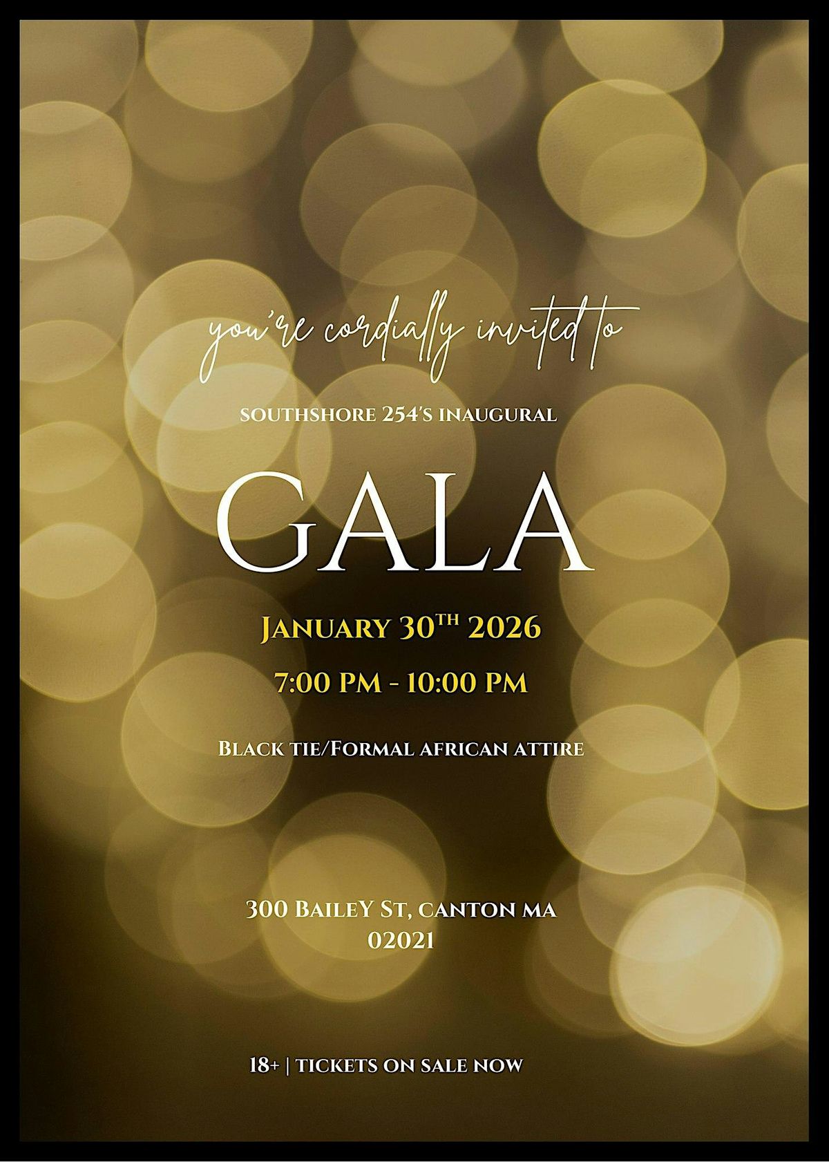 SouthShore 254's Inaugural Gala