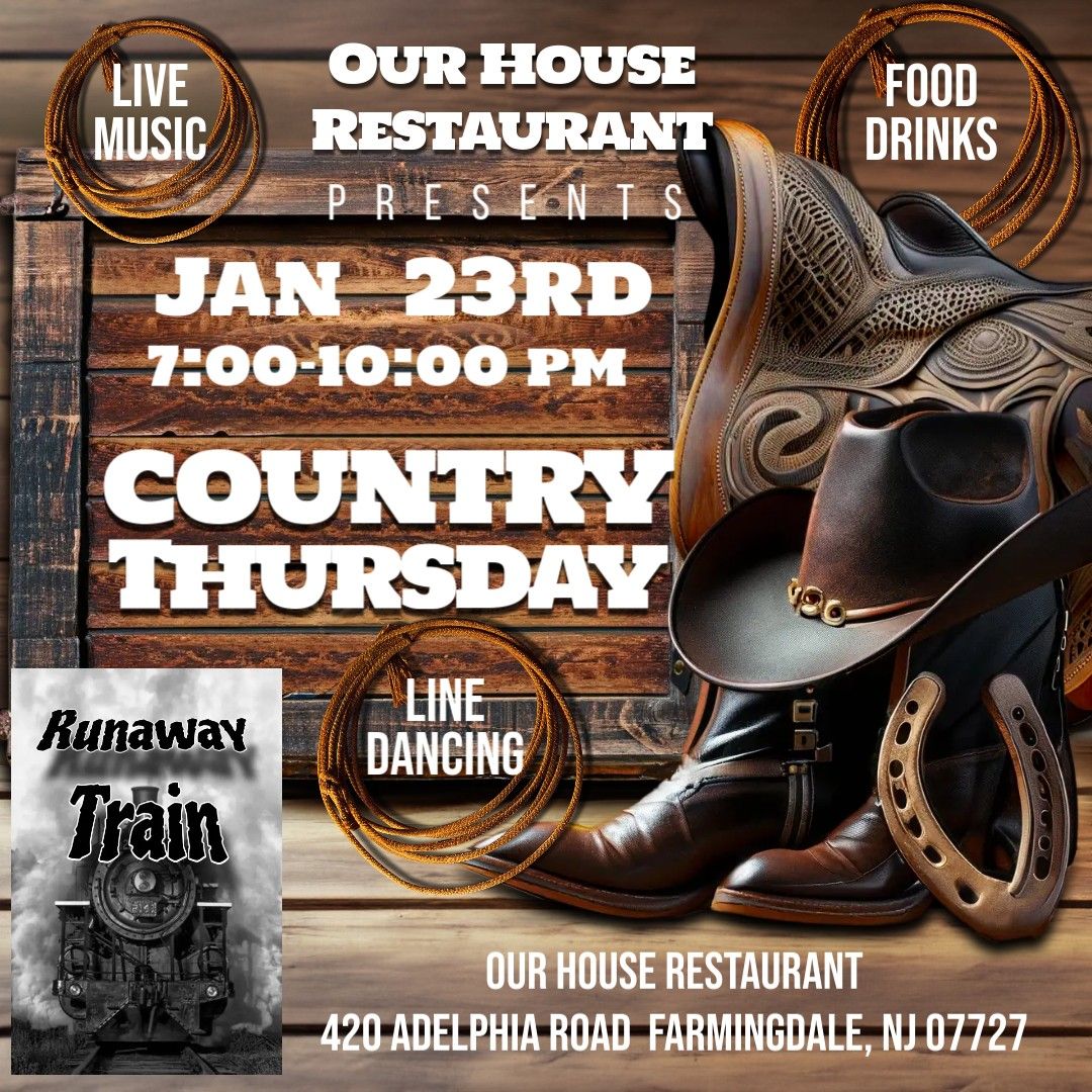 COUNTRY THURSDAY  at Our House Restaurant & Bar