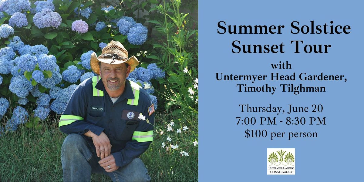 2024 Summer Solstice Sunset Tour with Timothy Tilghman
