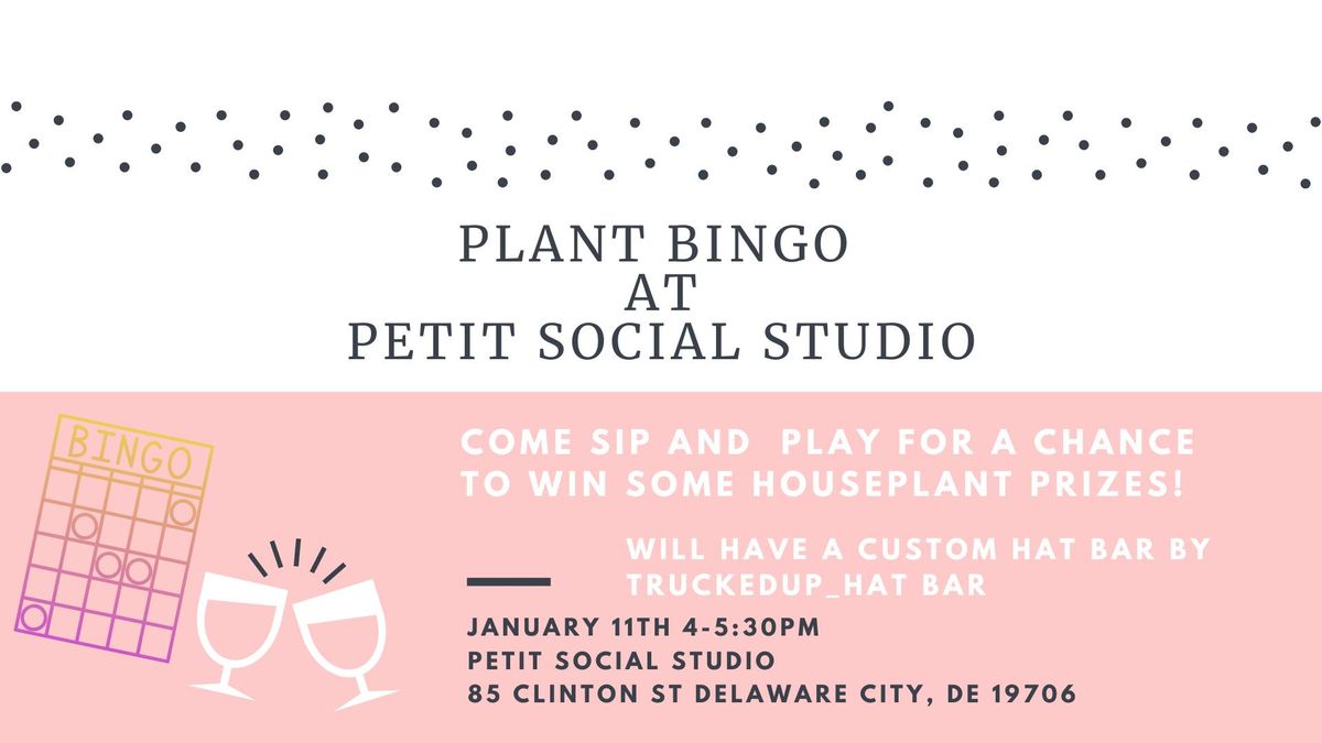 Plant Bingo At Petit Social Studio