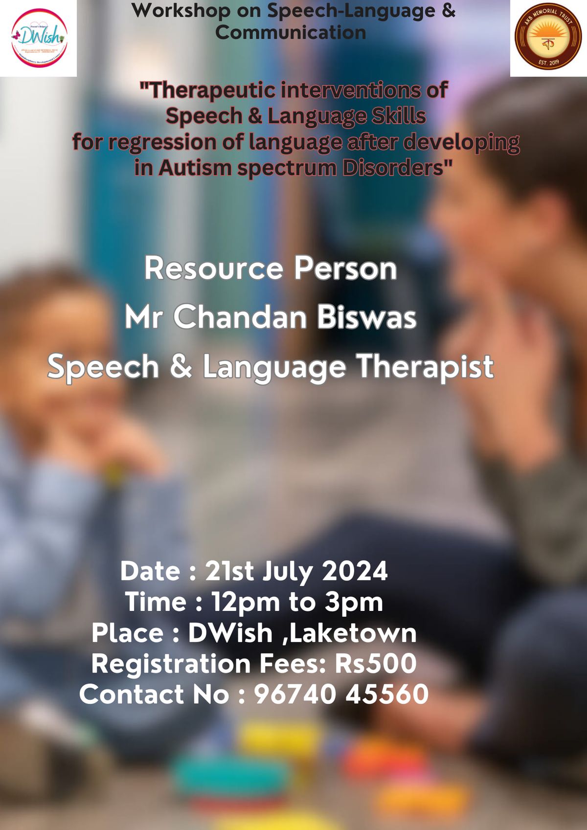Therapeutic interventions of Speech&Language skills for regression in ASD 
