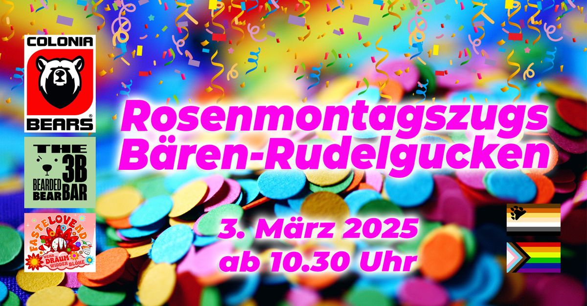 Rosenmontagszugs B\u00e4ren-Rudelgucken 2025 \/ Carnival Monday Parade Bear Pack Watching 2025