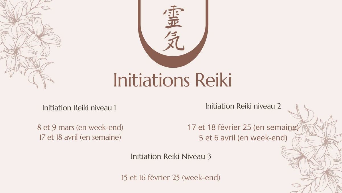 Initiation Reiki 1 - Augmenter son niveau d\u2019\u00e9nergie et de conscience 