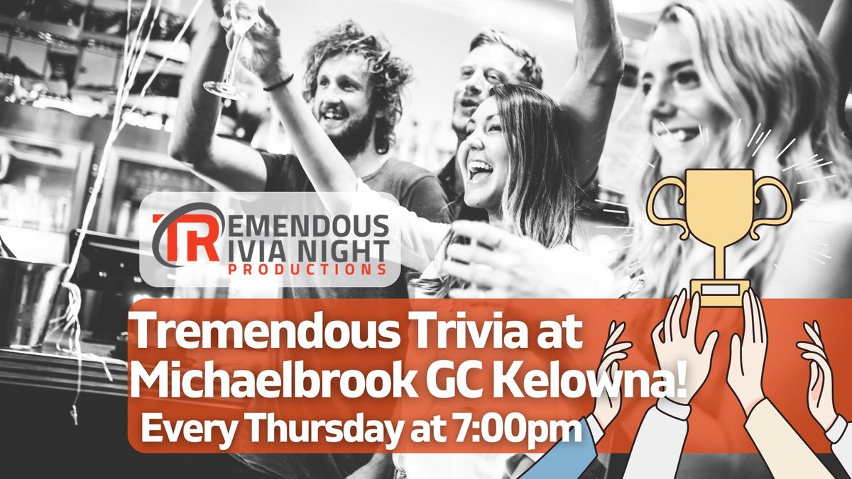 Thursday Night Trivia at Brookside Grill, Michaelbrook Kelowna!