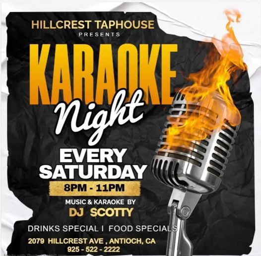 Saturday Night Karaoke!! 8:00pm