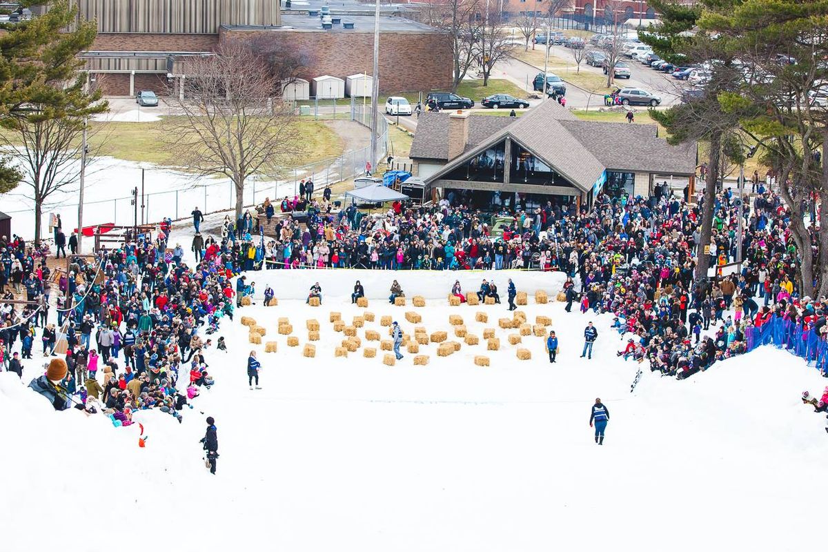 Winterfest Cardboard Sled Race