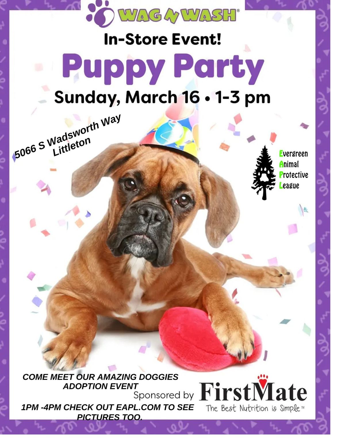 Puppy Party and EAPL Adoption Event!