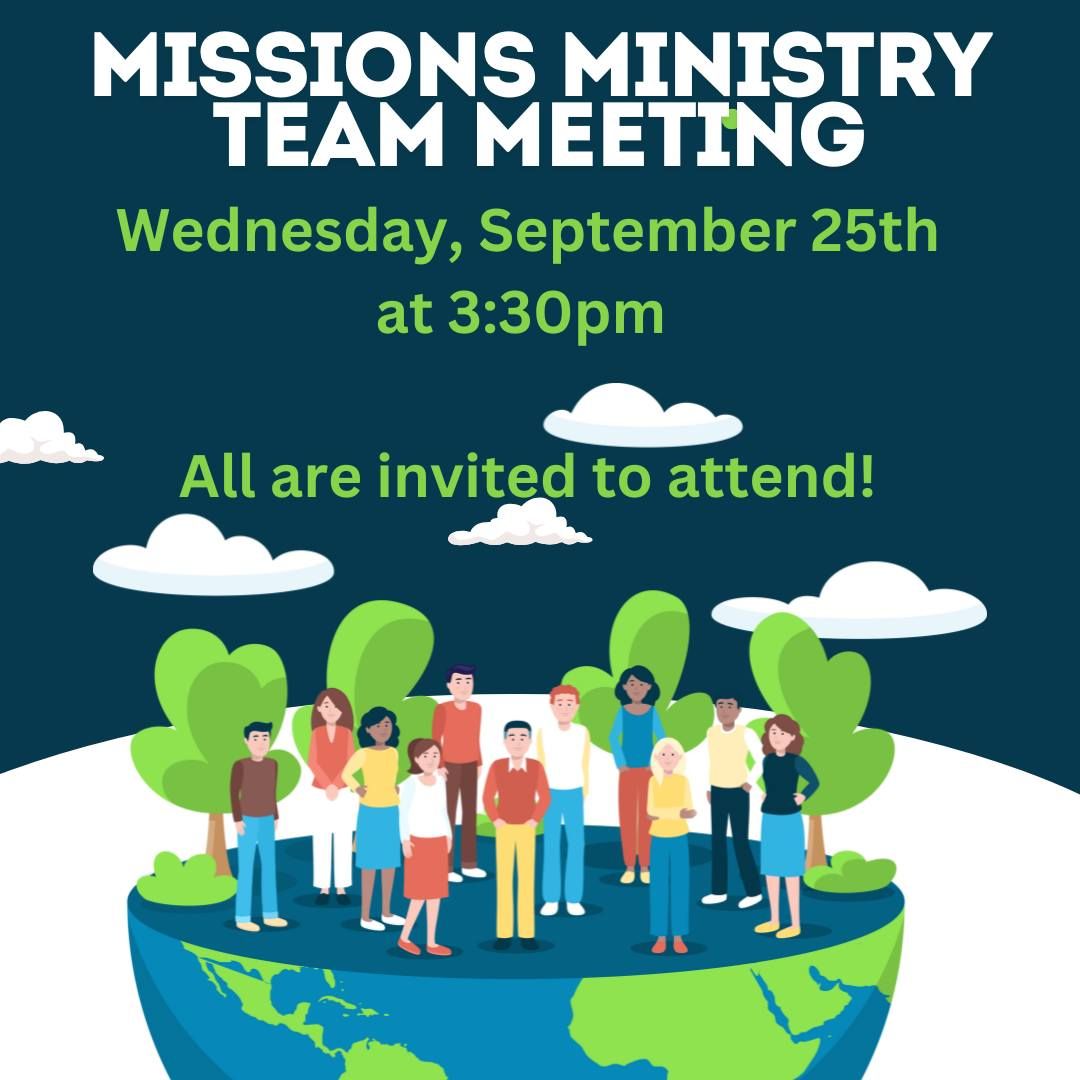 Missions Ministry Team Meeting