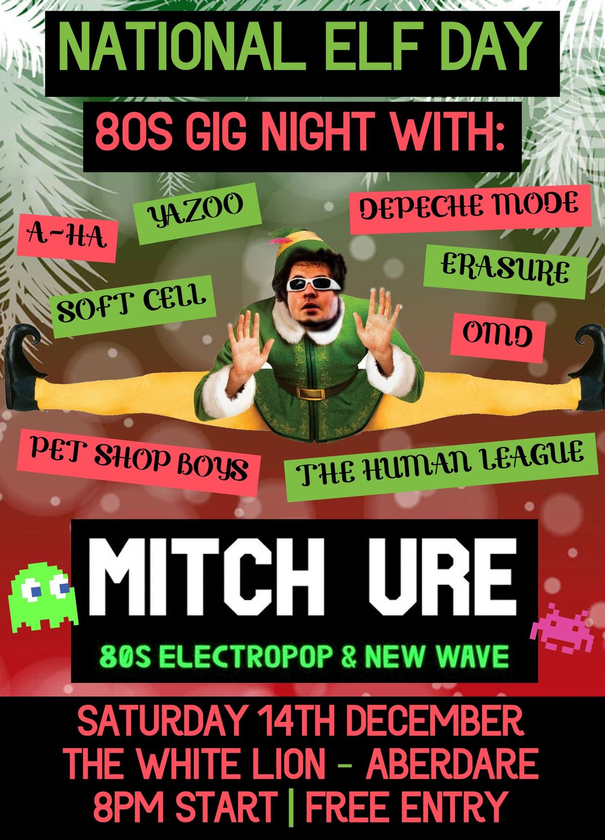 Mitch Ure (80s Synthpop) 'National Elf Day' Show @ The White Lion - Aberdare