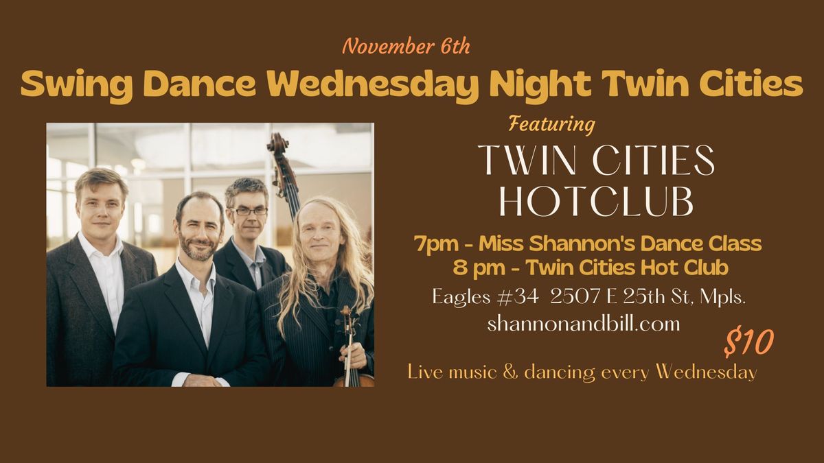 Twin Cities Hot Club at Swing Dance Wednesday 11\/6