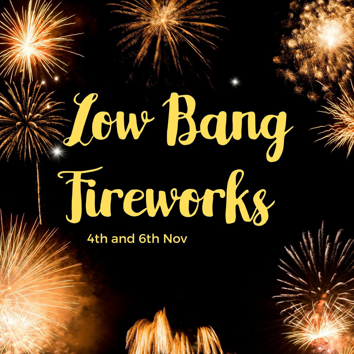 Low Bang Fireworks at the Pink Pig