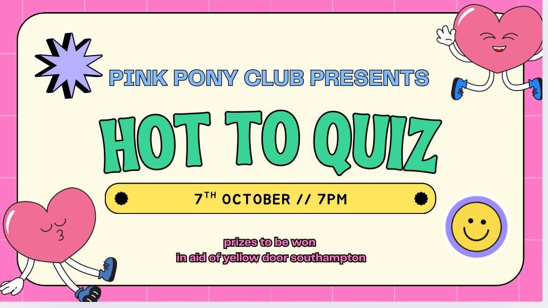 PINK PONY CLUB CHARITY QUIZ