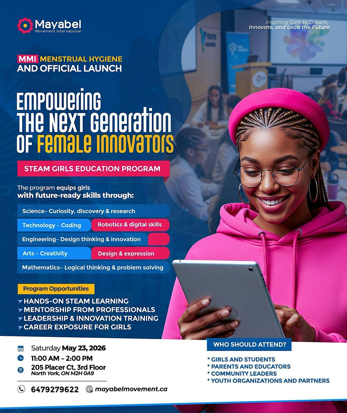 GIRLS IN STEAM & MENSTRUAL HYGIENE DAY