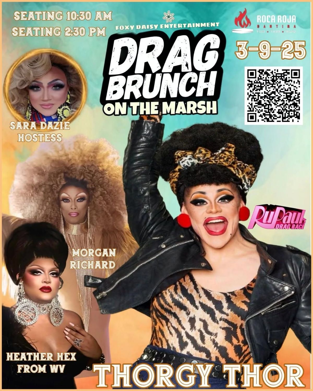 Thorgy Thor from RuPaul's Drag race comes to Drag Brunch on the Marsh! 