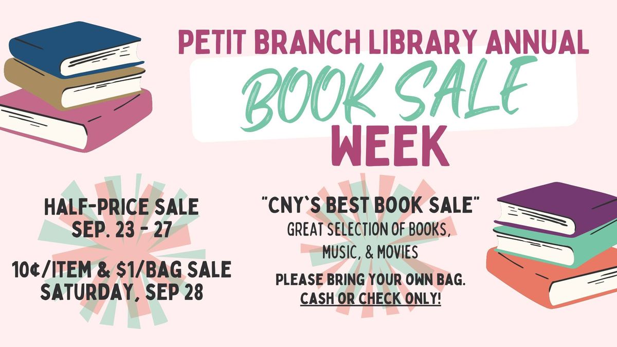 Petit's Book Sale Week