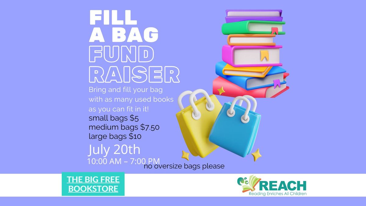 Fill a Bag Fundraiser at The Big Free Bookstore