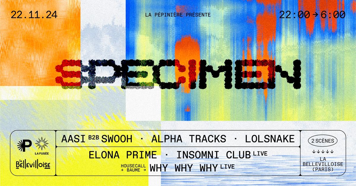 SPECIMEN w\/ Alpha Tracks, Lolsnake & more\u2026