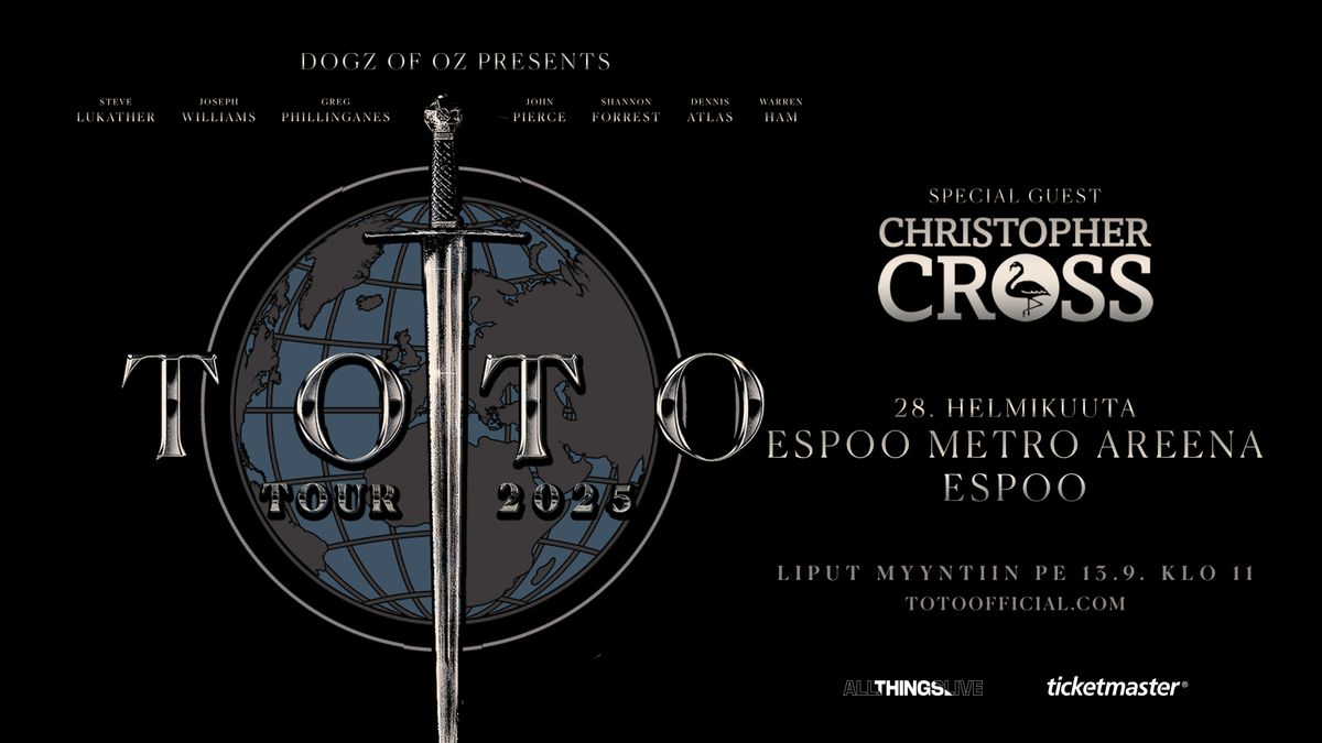 TOTO aka The Dogz Of Oz Tour 2025 \u2013 Espoo Metro Areena 28.2.2025