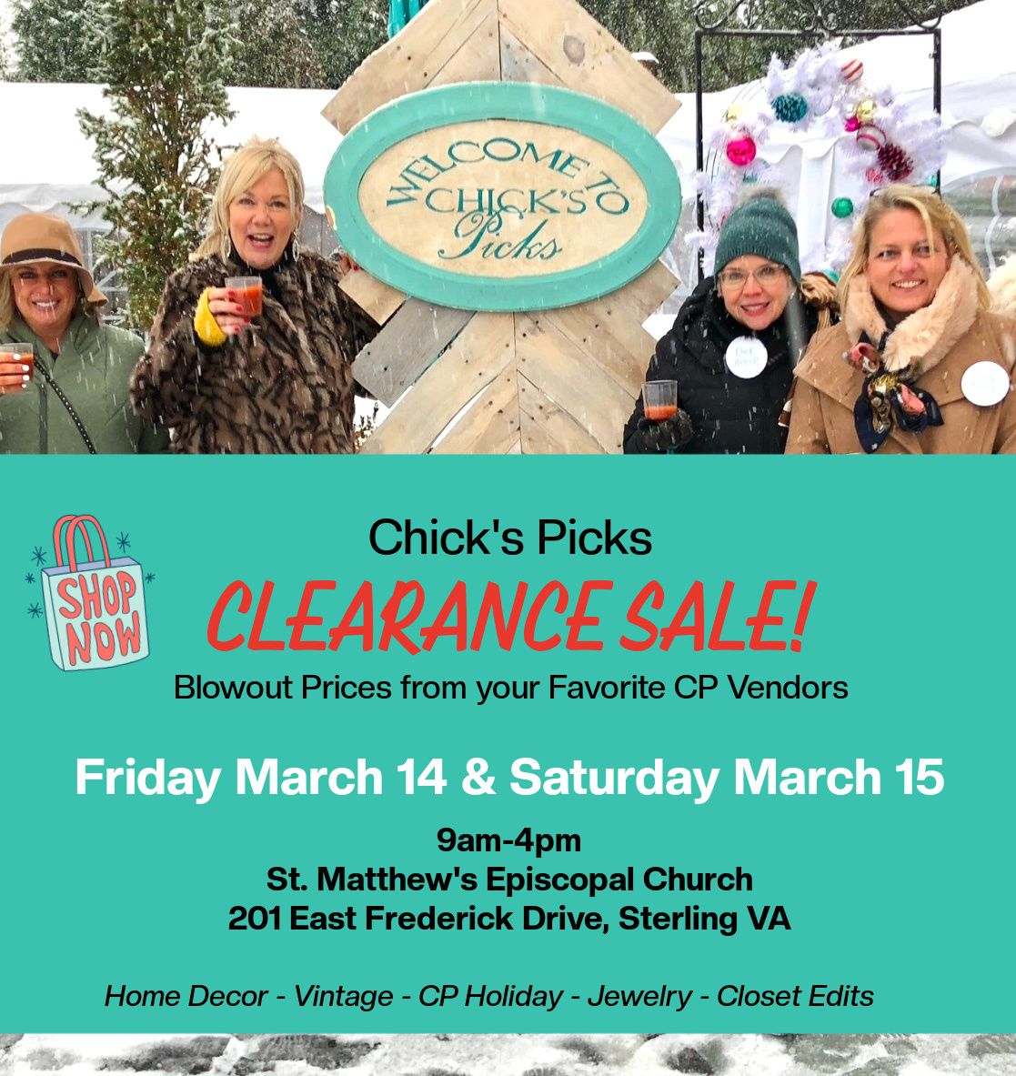 Chick's Picks Clearance Sale March 14 & 15