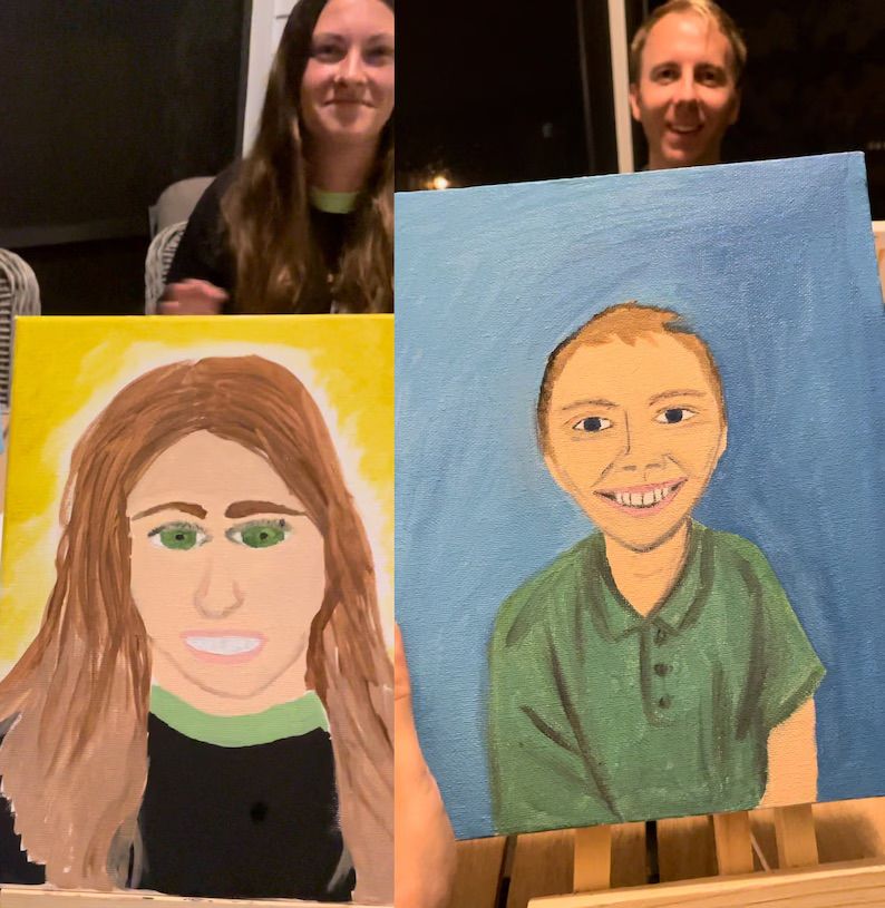 Couples Portrait Painting Class