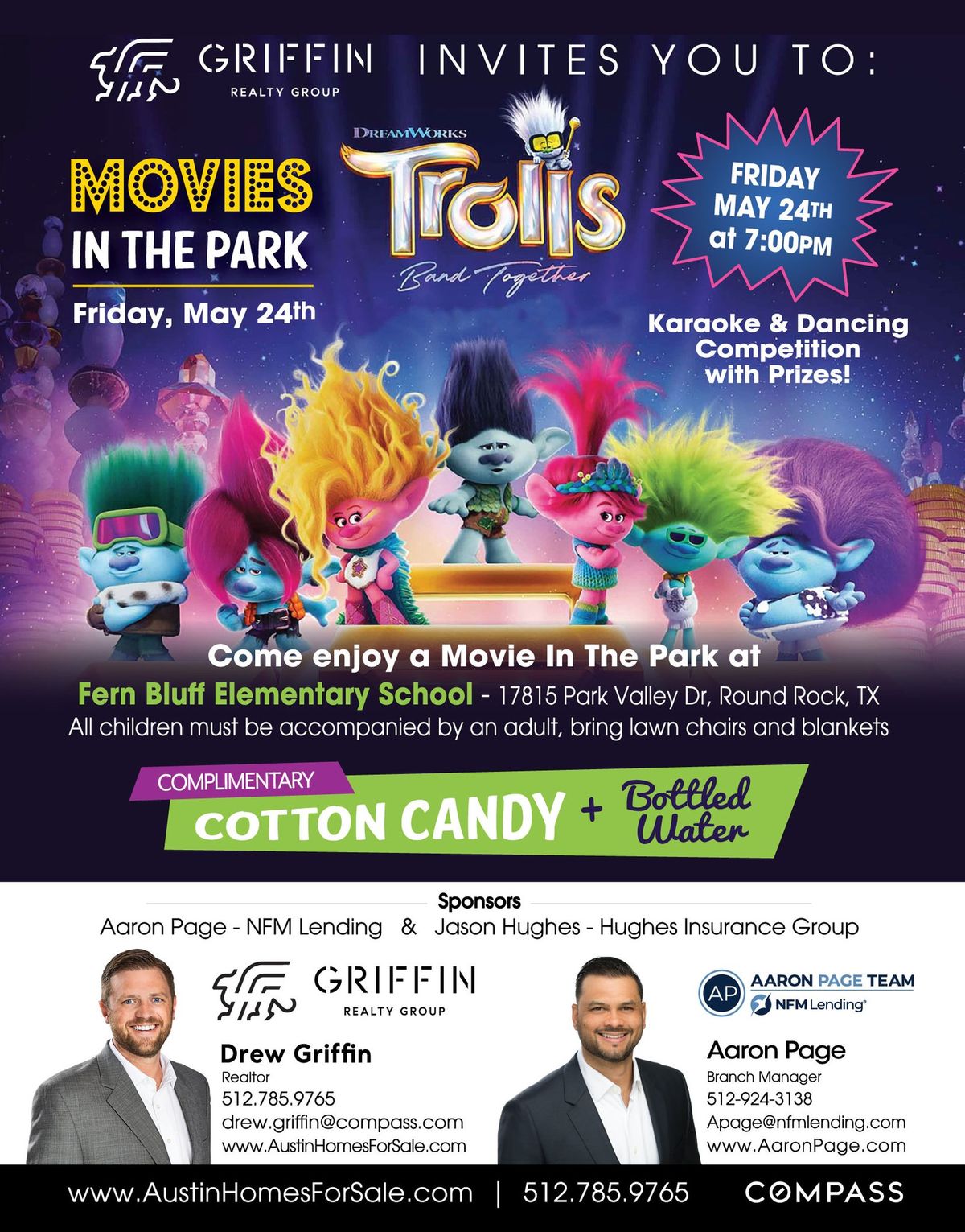 Movies in the Park - Hosted by Drew Griffin Realtor