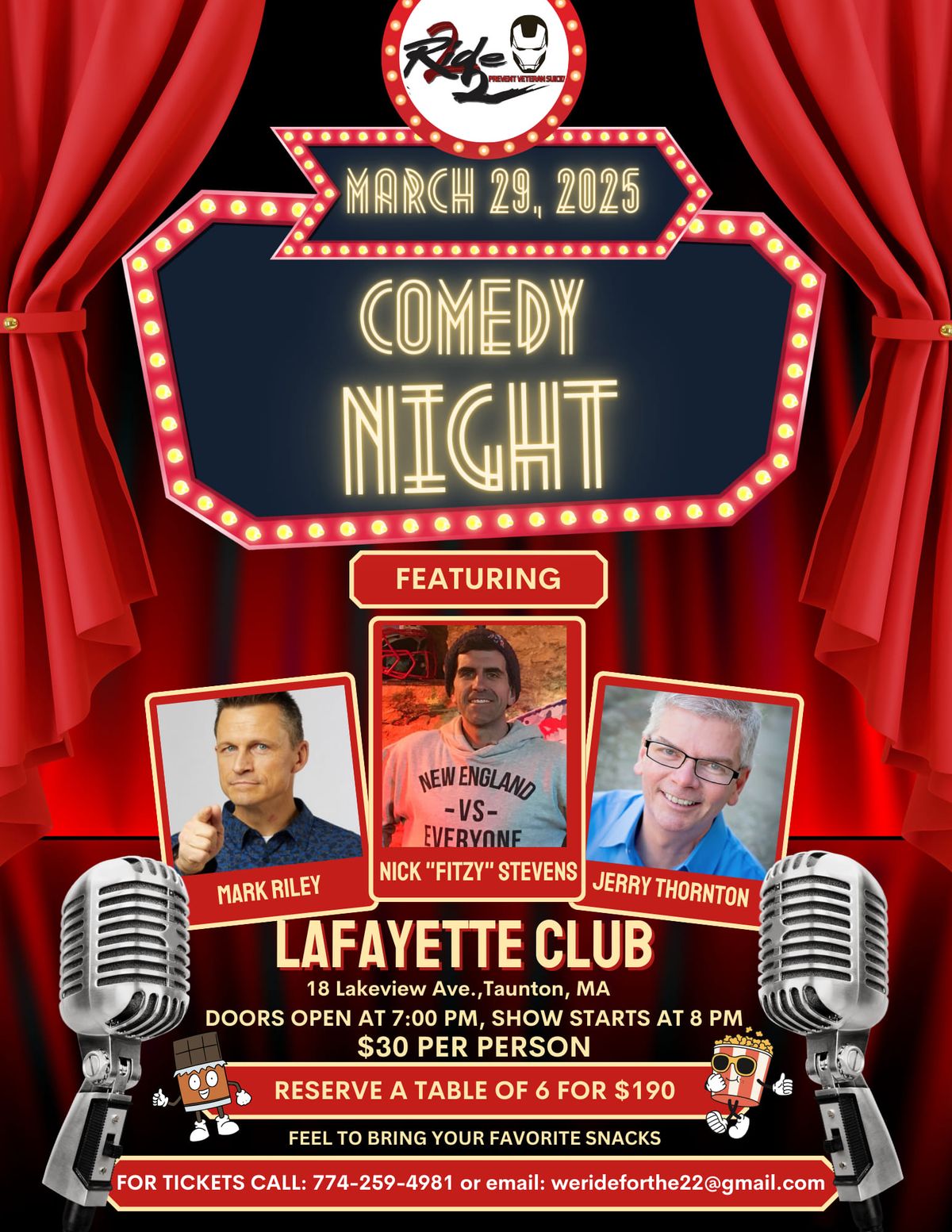 Ride22 4th Annual Comedy Night