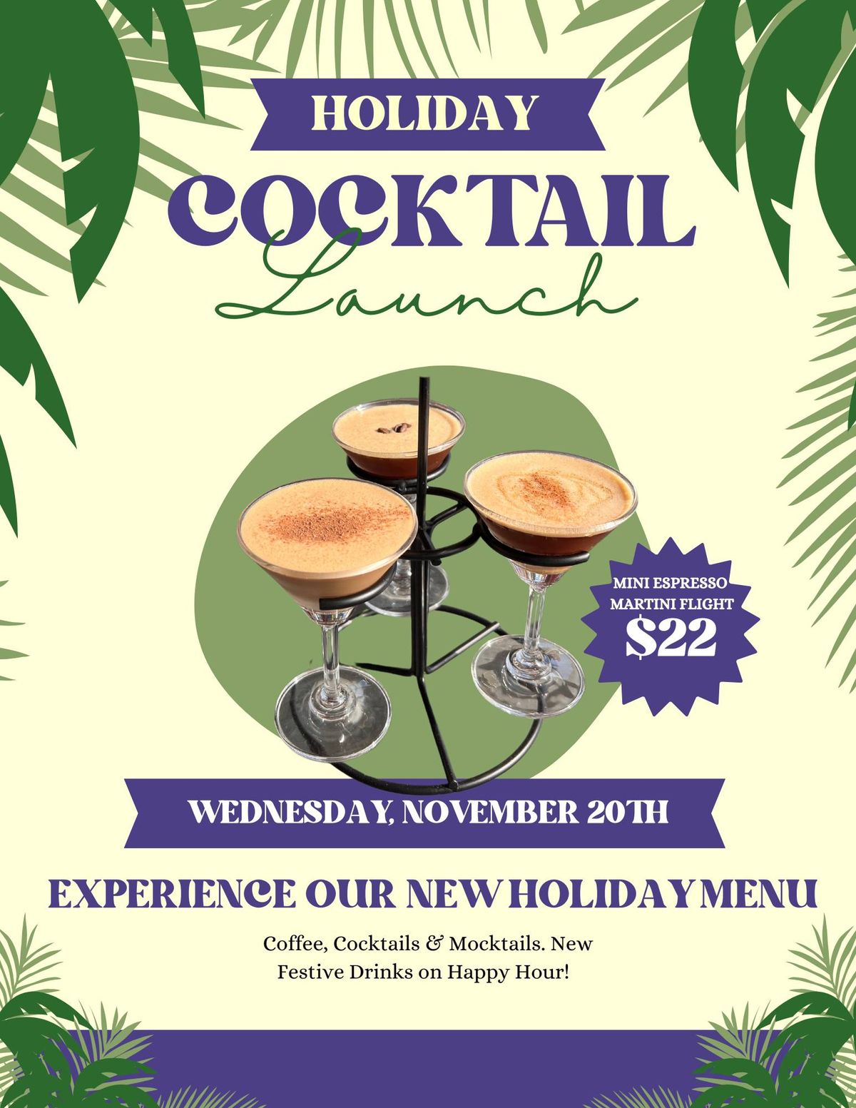 Holiday Menus Launch