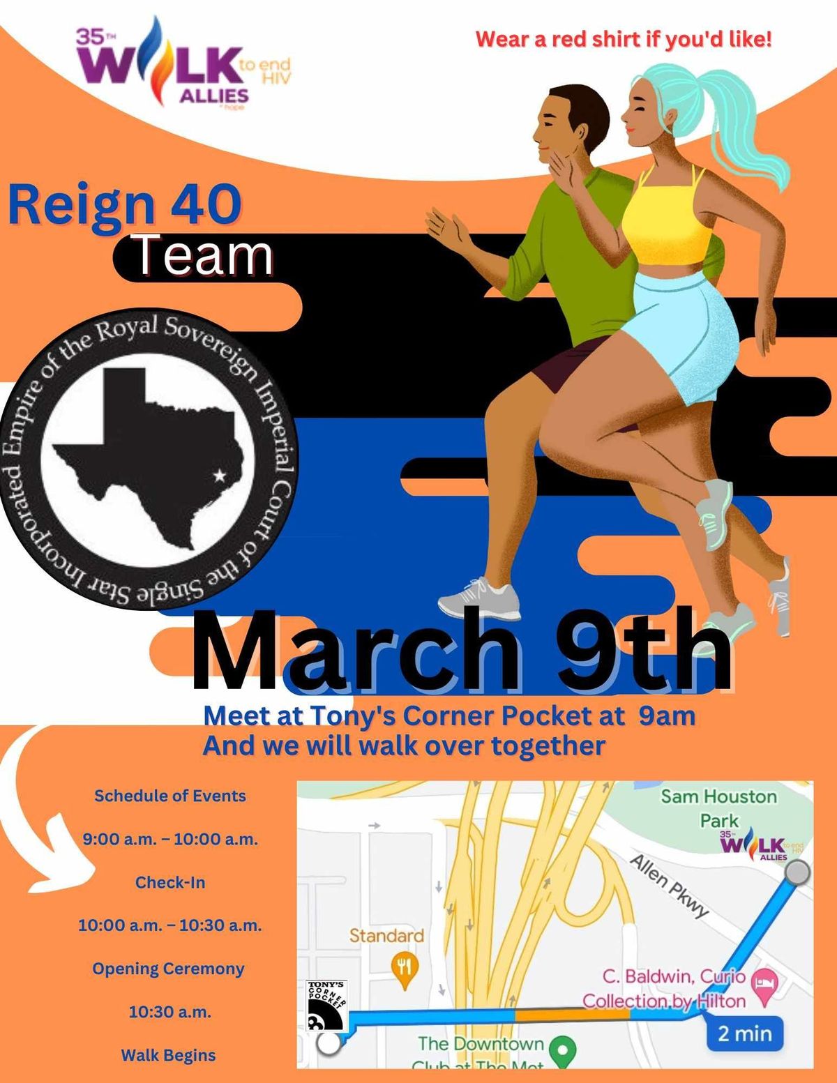 Reign 40 Walk to End HIV Team