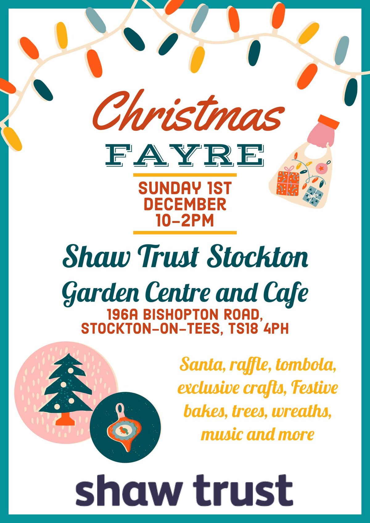 Shaw Trust Stockton Christmas Fayre.