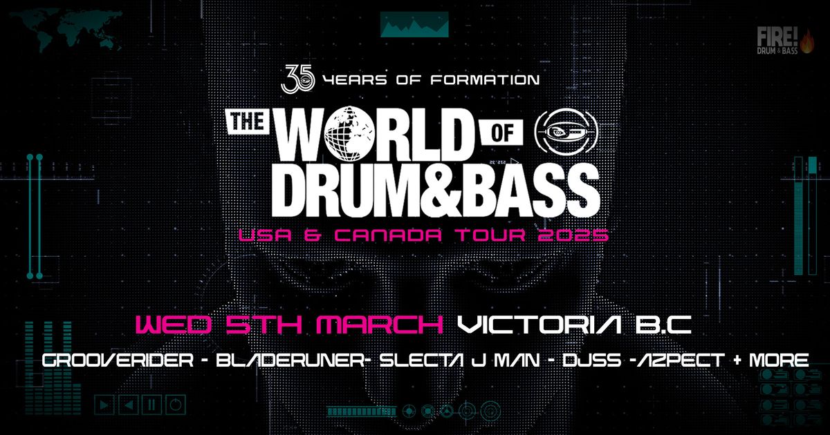 The World of Drum & Bass Victoria  2025 - Grooverider- Bladerunner -Selecta J Man - Djss + Many More