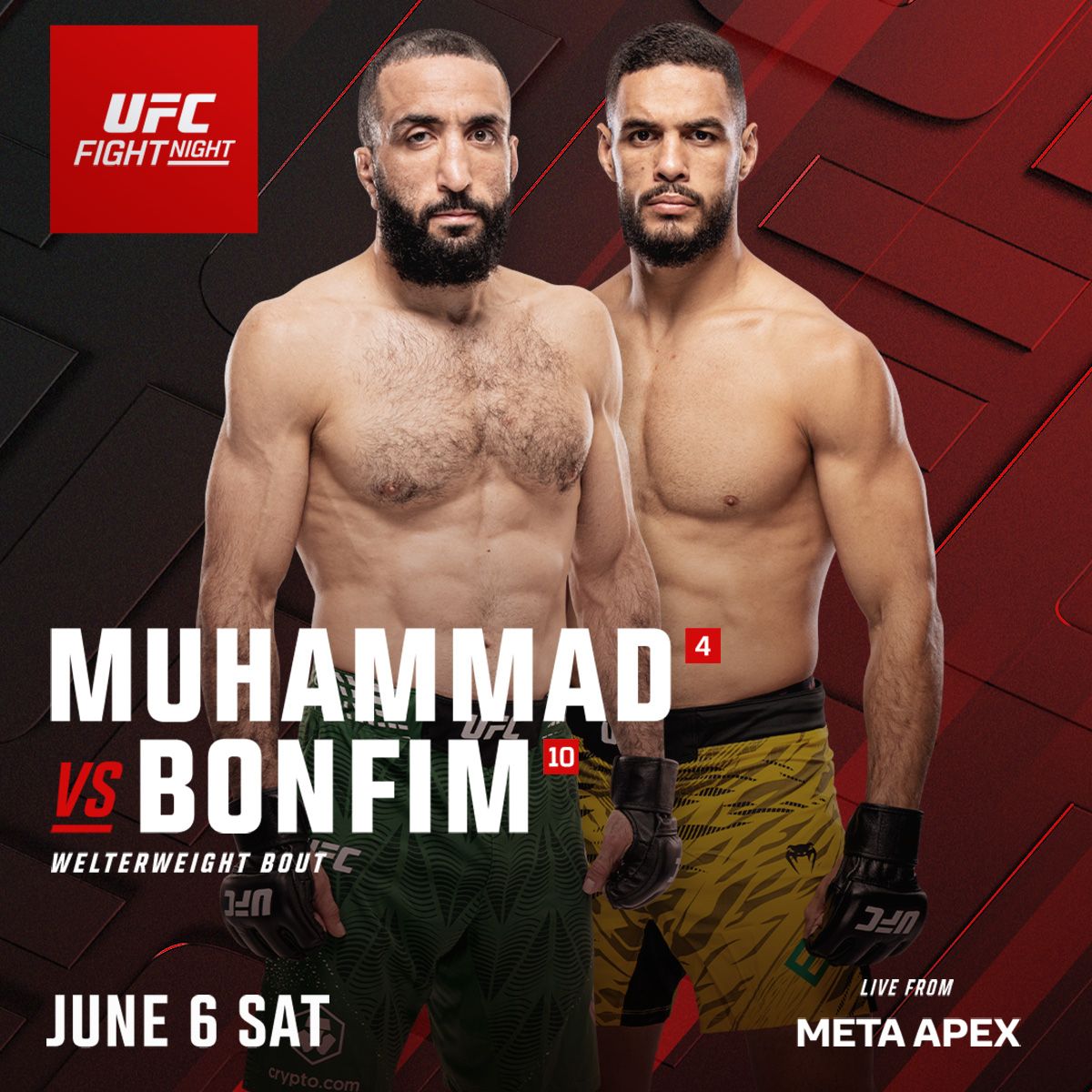 UFC Fight Night - Muhammad vs Bonfim at Meta Apex