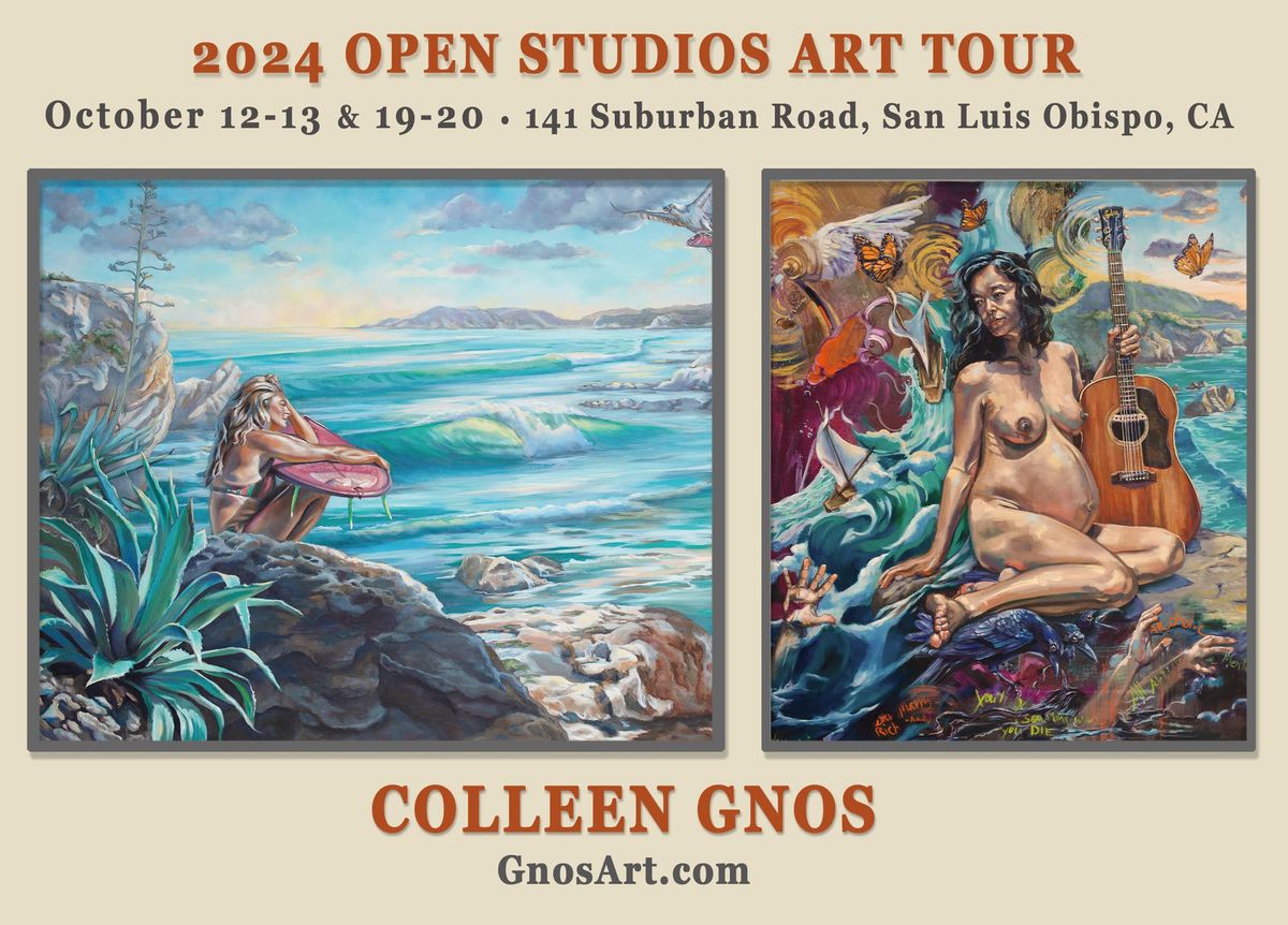 DON\u2019T MISS \ud83c\udf0a Colleen Gnos at Open Studios Art Tour, Oct 12-13 & 19-20, 2024!