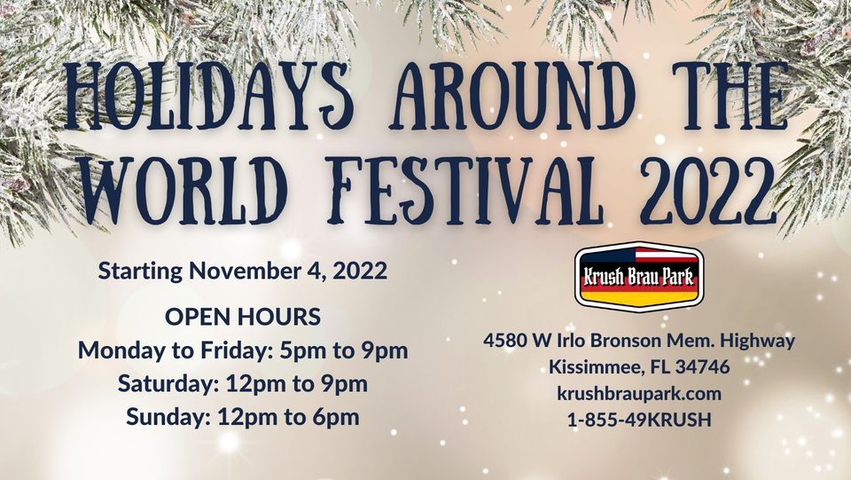 Holidays Around the World Festival, Krush Brau Park and Biergarten