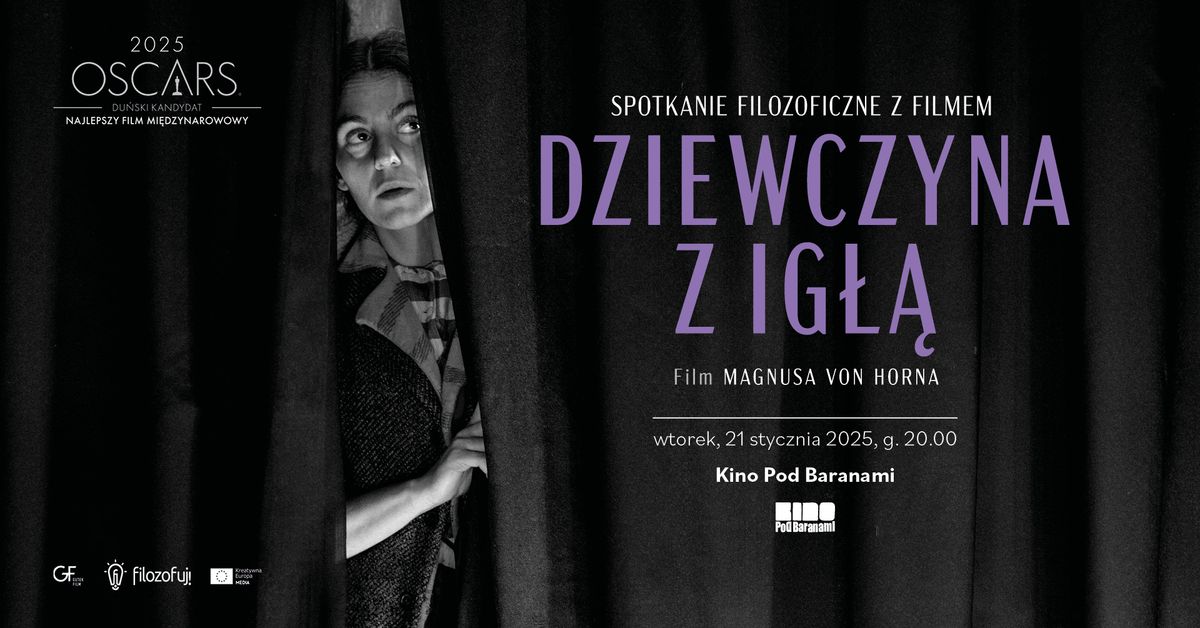 Spotkanie Filozoficzne: DZIEWCZYNA Z IG\u0141\u0104 - pokaz z dyskusj\u0105 | Kino Pod Baranami