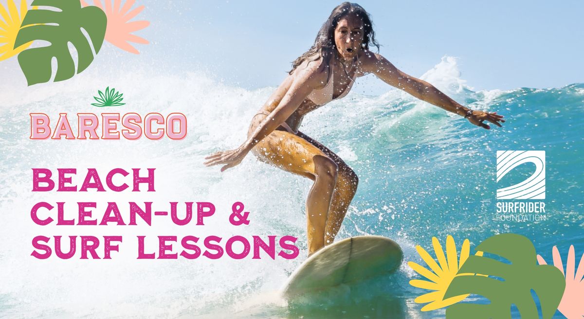 Save The Waves Surf Lessons & Beach Clean-Up