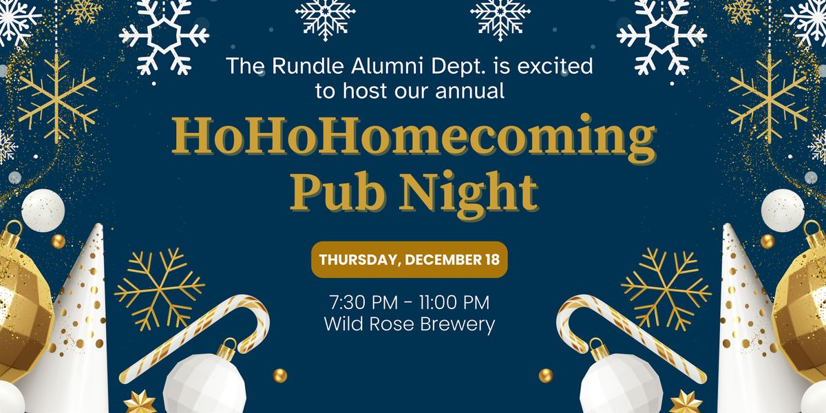 Rundle Alumni Annual HoHoHomecoming Pub Night 2025